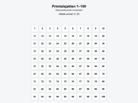 hittaPrimtal screenshot