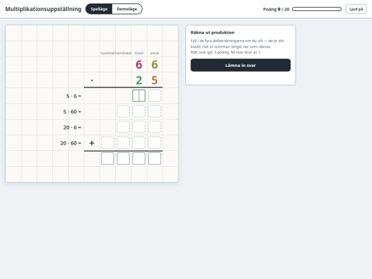 multiplikationsuppstallningVer001 screenshot