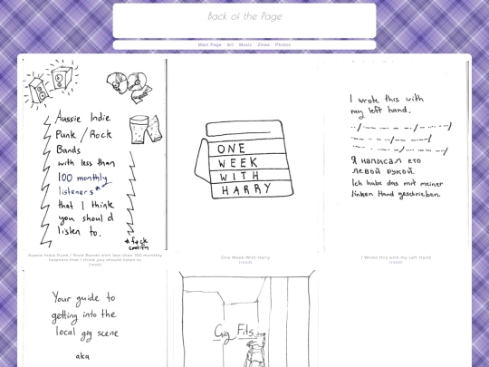 zines screenshot