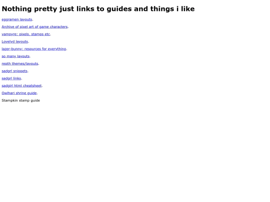 links screenshot