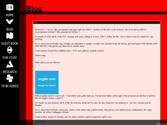blog screenshot
