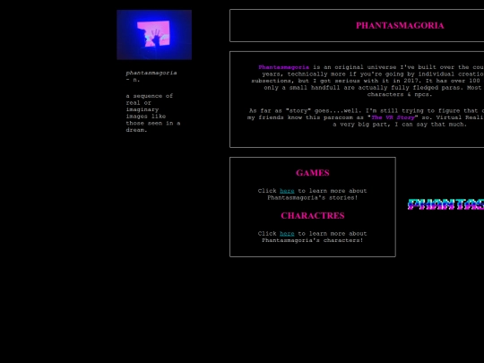 eternallabyrinth/phantasmagoria/home screenshot