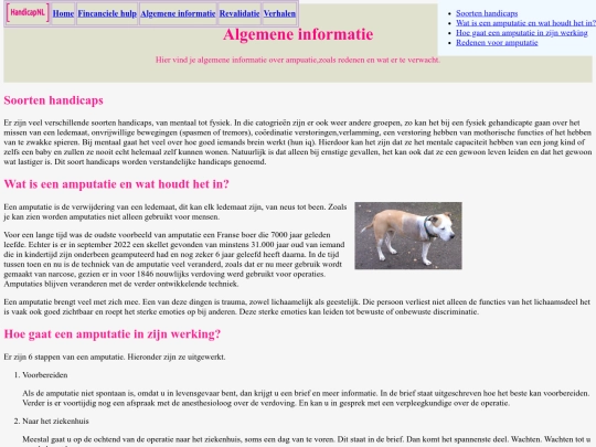 Informatie screenshot