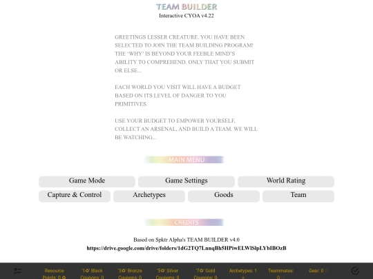 teambuilder screenshot