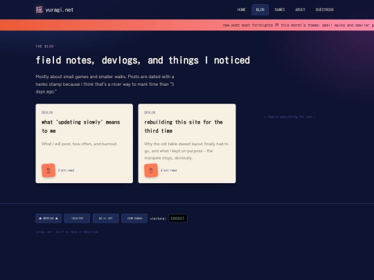 blog screenshot