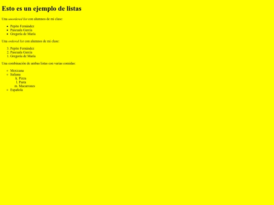 ejemplos/ejemplolistas screenshot