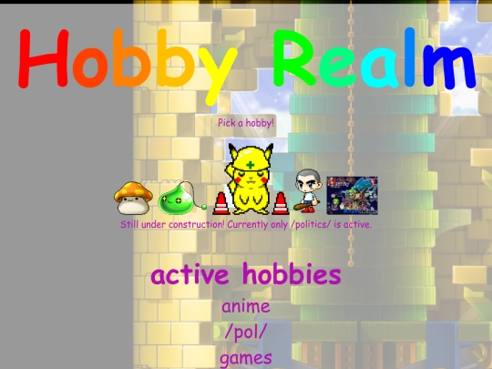 hobbies screenshot