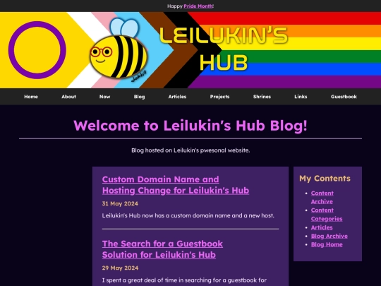 blog screenshot