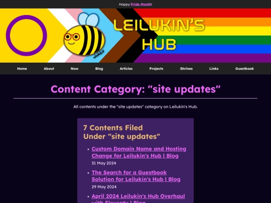 categories/site-updates screenshot