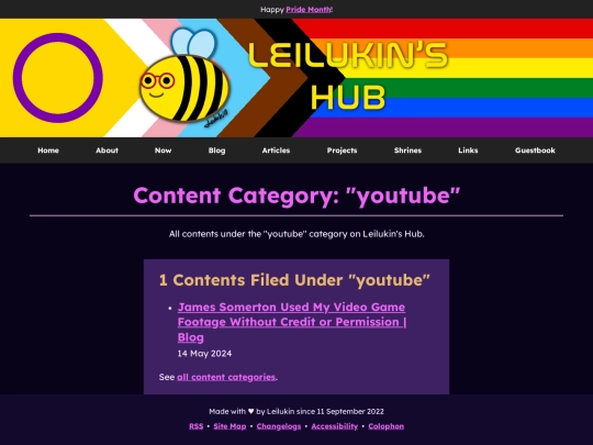 categories/youtube screenshot