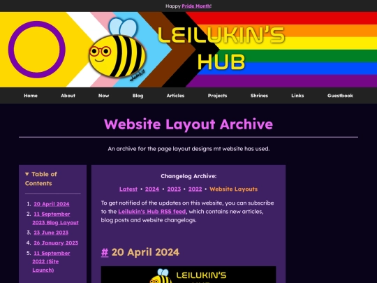 changelogs/layouts screenshot
