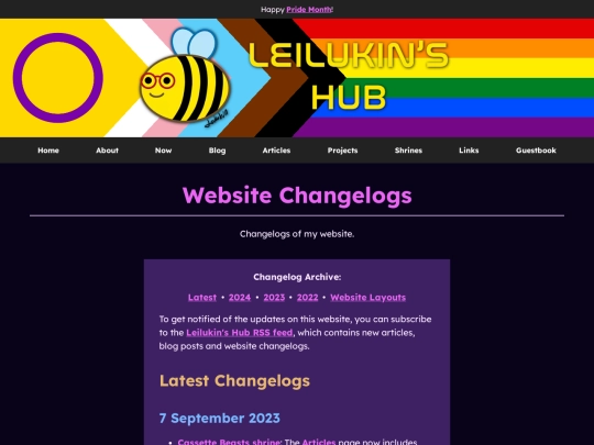 changelogs/page/3 screenshot