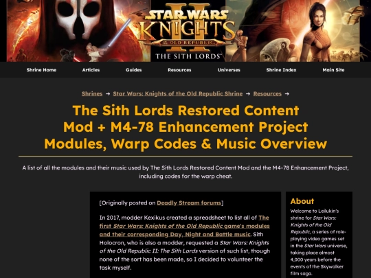 shrines/starwarskotor/resources/tslrcm-m478ep-modules-music screenshot