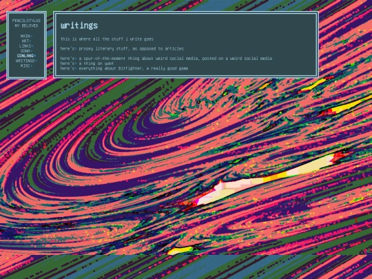 writings screenshot