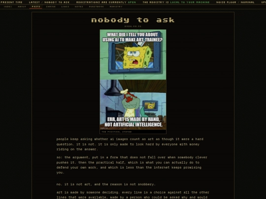 nobody-to-ask screenshot