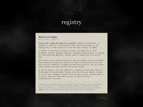 register screenshot