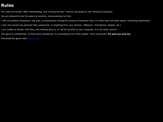 rules screenshot