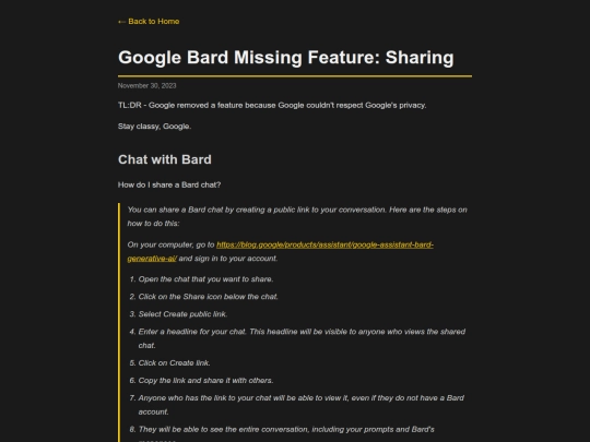 2023/11/google-bard-missing-feature-sharing screenshot