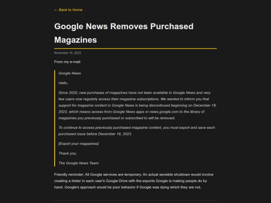 2023/11/google-news-removes-purchased-magazines screenshot