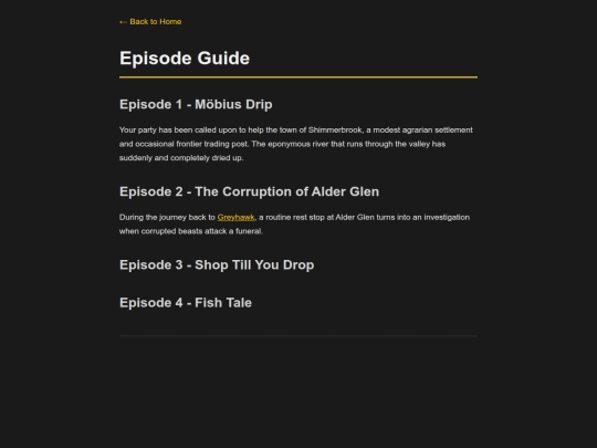 tdp/episode-guide screenshot