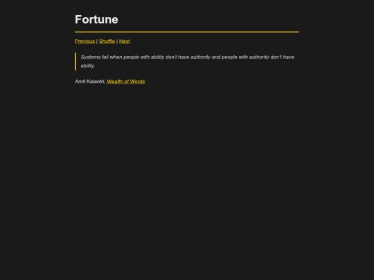 tools/fortune screenshot