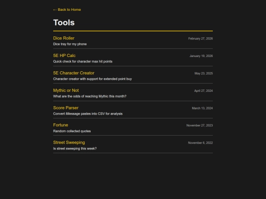 tools screenshot