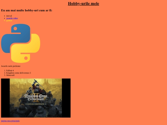 proiect/hoby screenshot