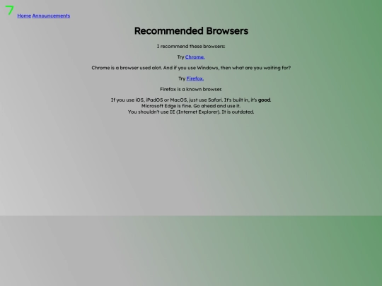Recommended_Browsers screenshot