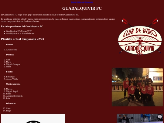 GuadalquivirFC screenshot