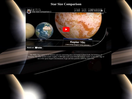 starsize screenshot