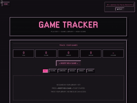 GameTracker screenshot
