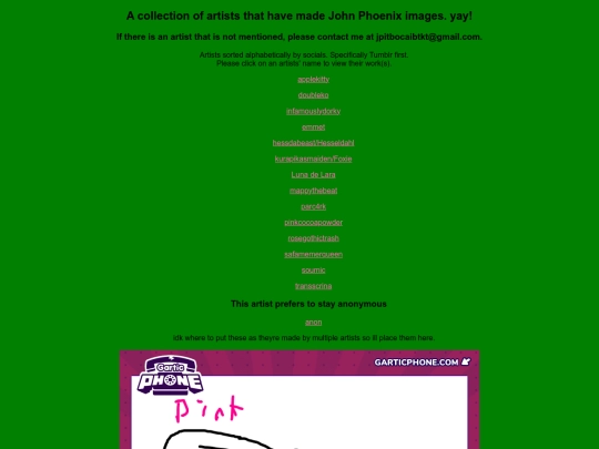 artists screenshot
