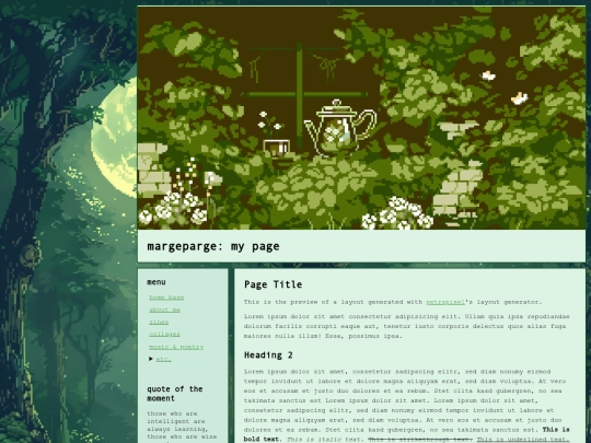 index screenshot