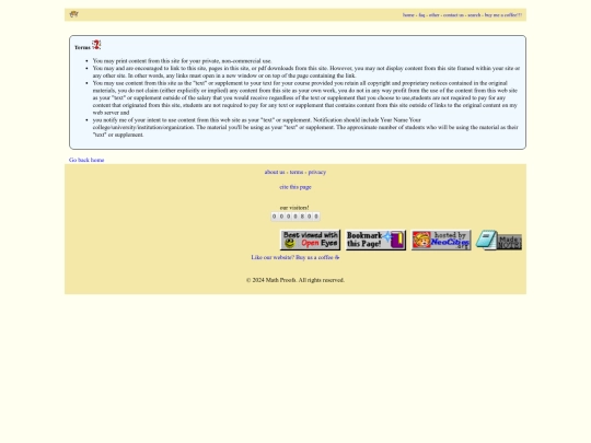 terms screenshot