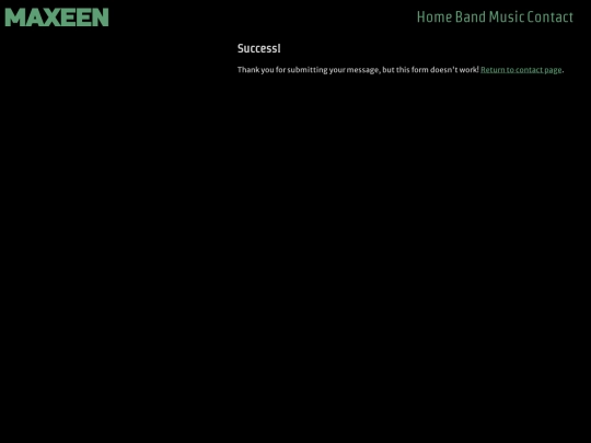 ExemplosSites/maxeen/success screenshot