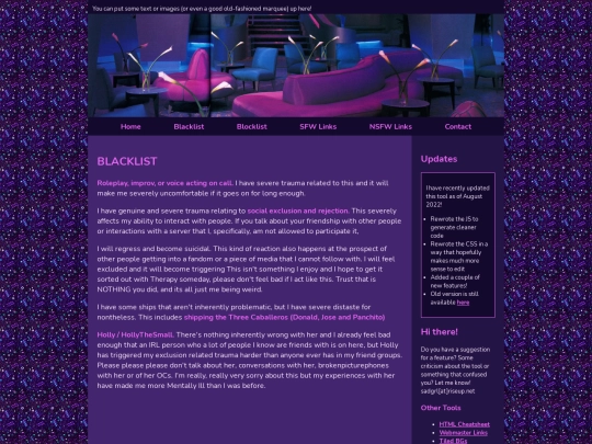 blacklist screenshot