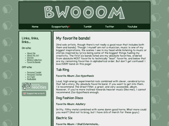 bands screenshot