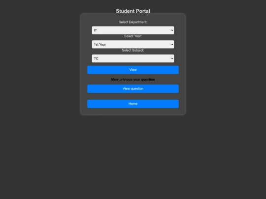 student screenshot
