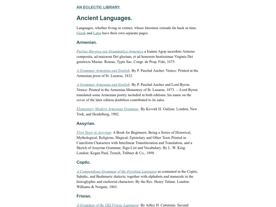 Ancient-Languages screenshot
