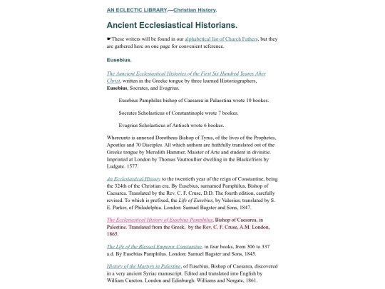 Christian-History/Ancient-Ecclesiastical-Historians screenshot