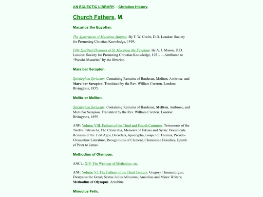 Christian-History/Church-Fathers-M screenshot