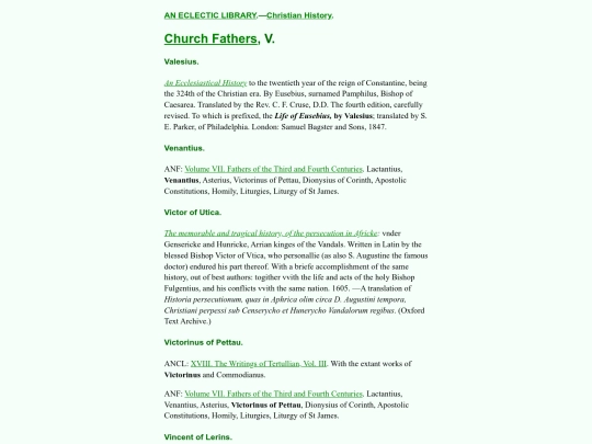 Christian-History/Church-Fathers-V screenshot