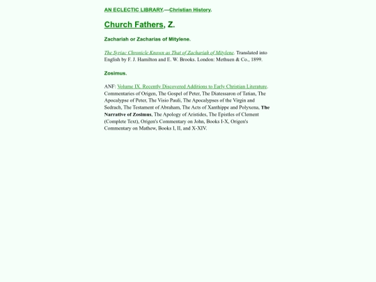 Christian-History/Church-Fathers-Z screenshot