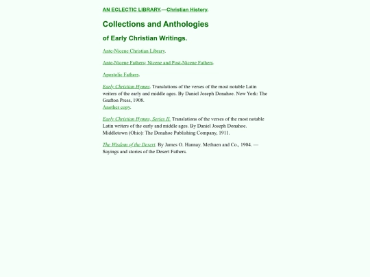 Christian-History/Collections-and-Anthologies-of-Early-Christian-Writings screenshot