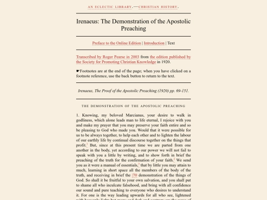 Christian-History/Fathers-Texts/irenaeus-proof screenshot