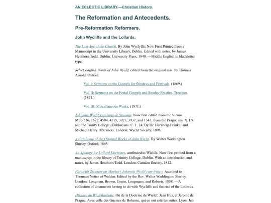 Christian-History/Reformation-and-Antecedents screenshot