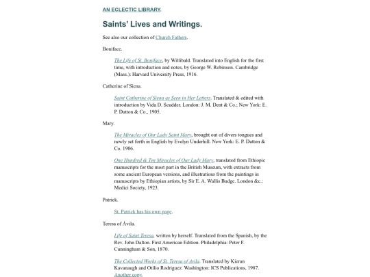 Christian-History/Saints-Lives screenshot