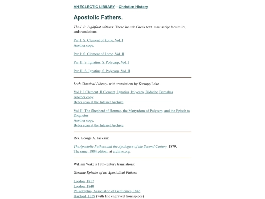 Christian-History/apostolic-fathers screenshot