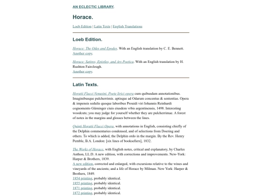 Horace screenshot