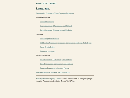 Language-index screenshot